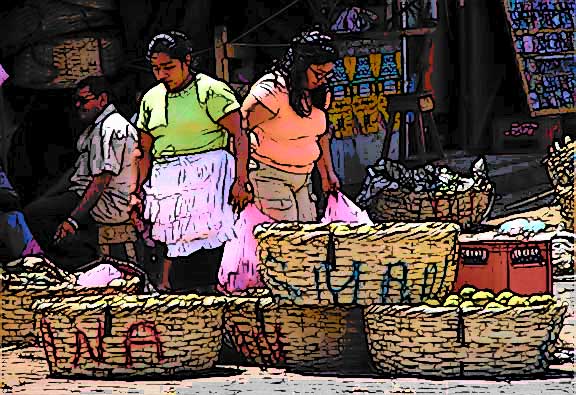 Nicaraguan market © Dr. Gloria  M. Norris Yoyita